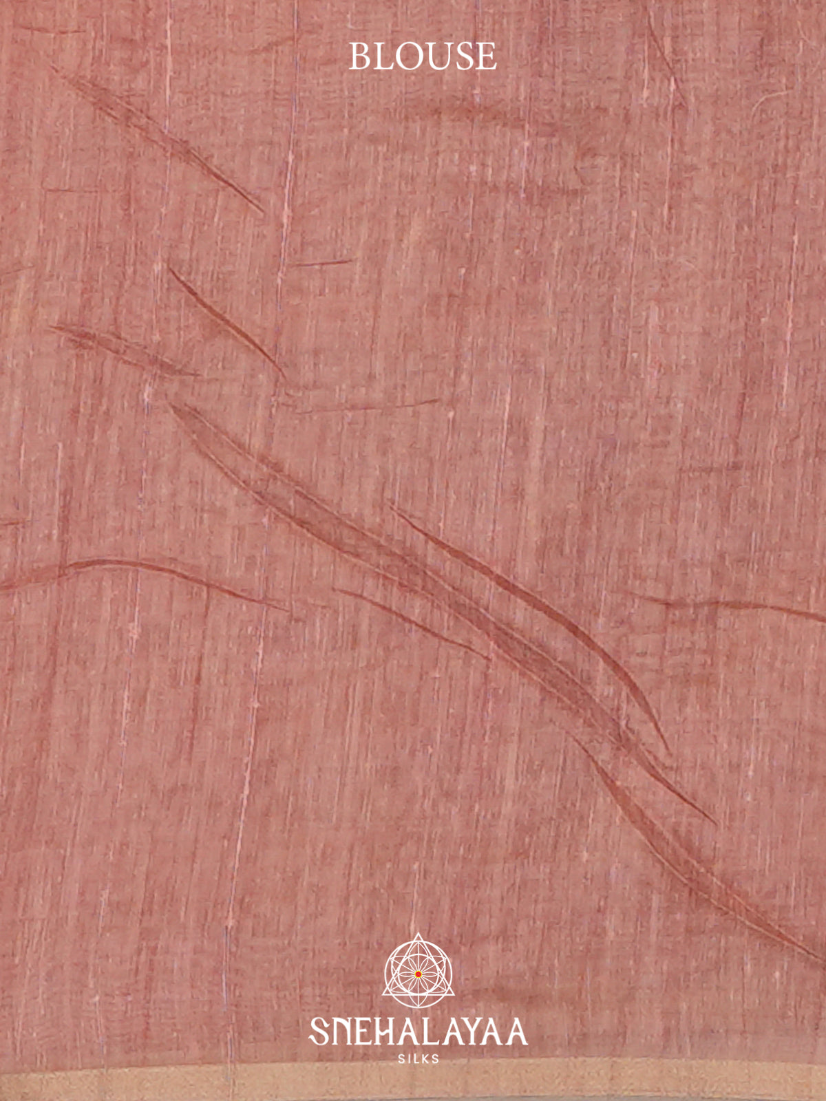 Peach  Linen Saree