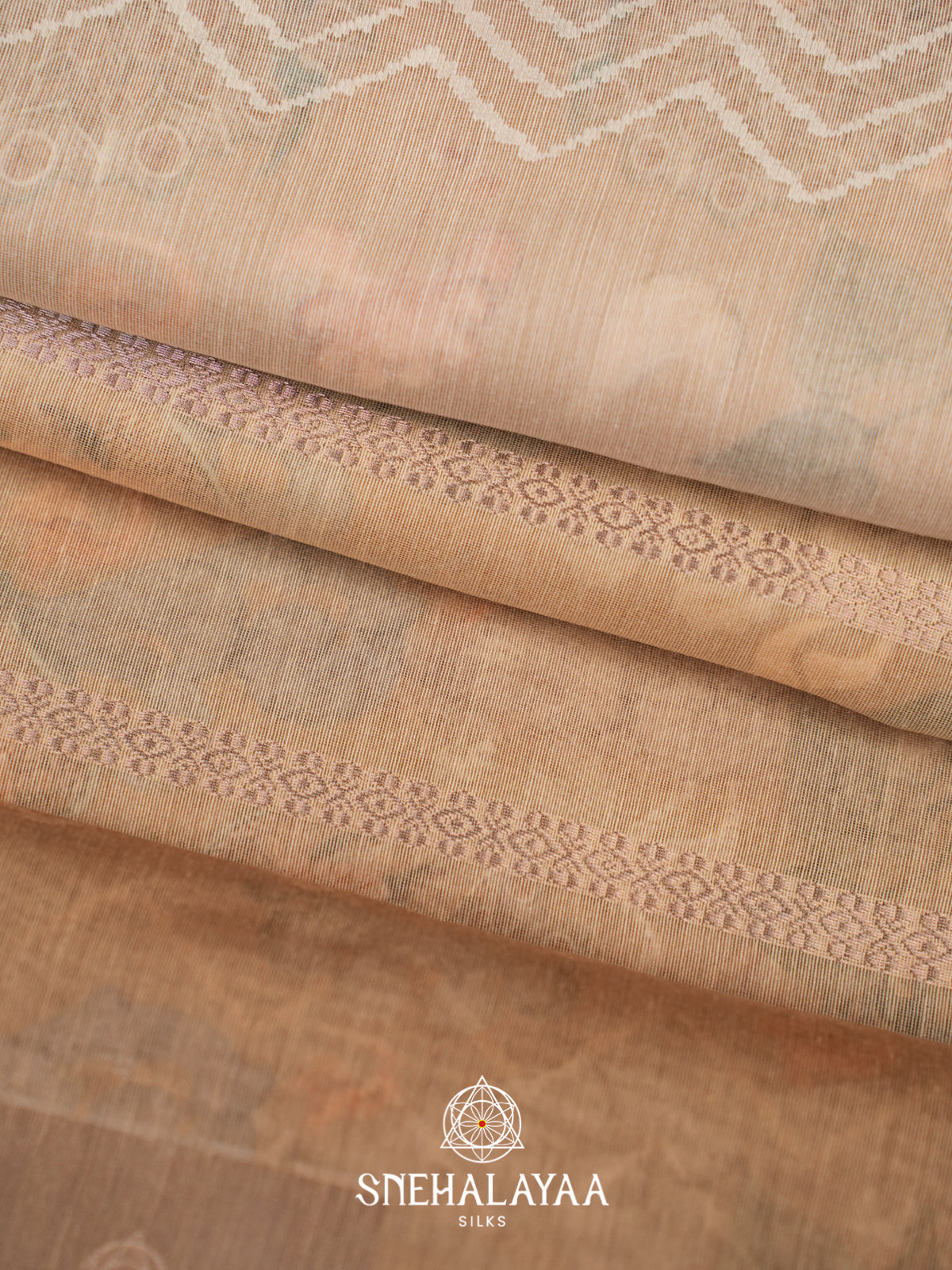 Cream  Linen Saree