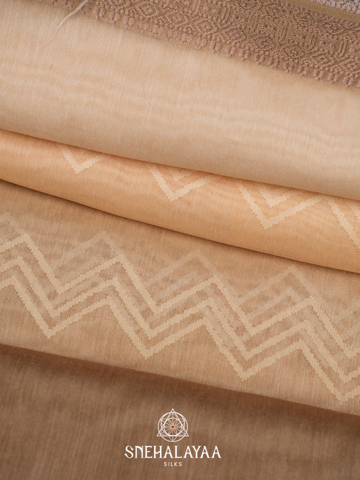 Cream  Linen Saree