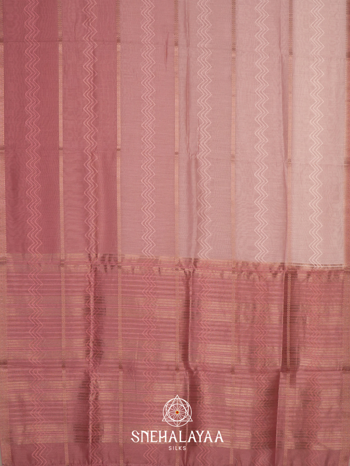 Dusty Rose  Linen Saree