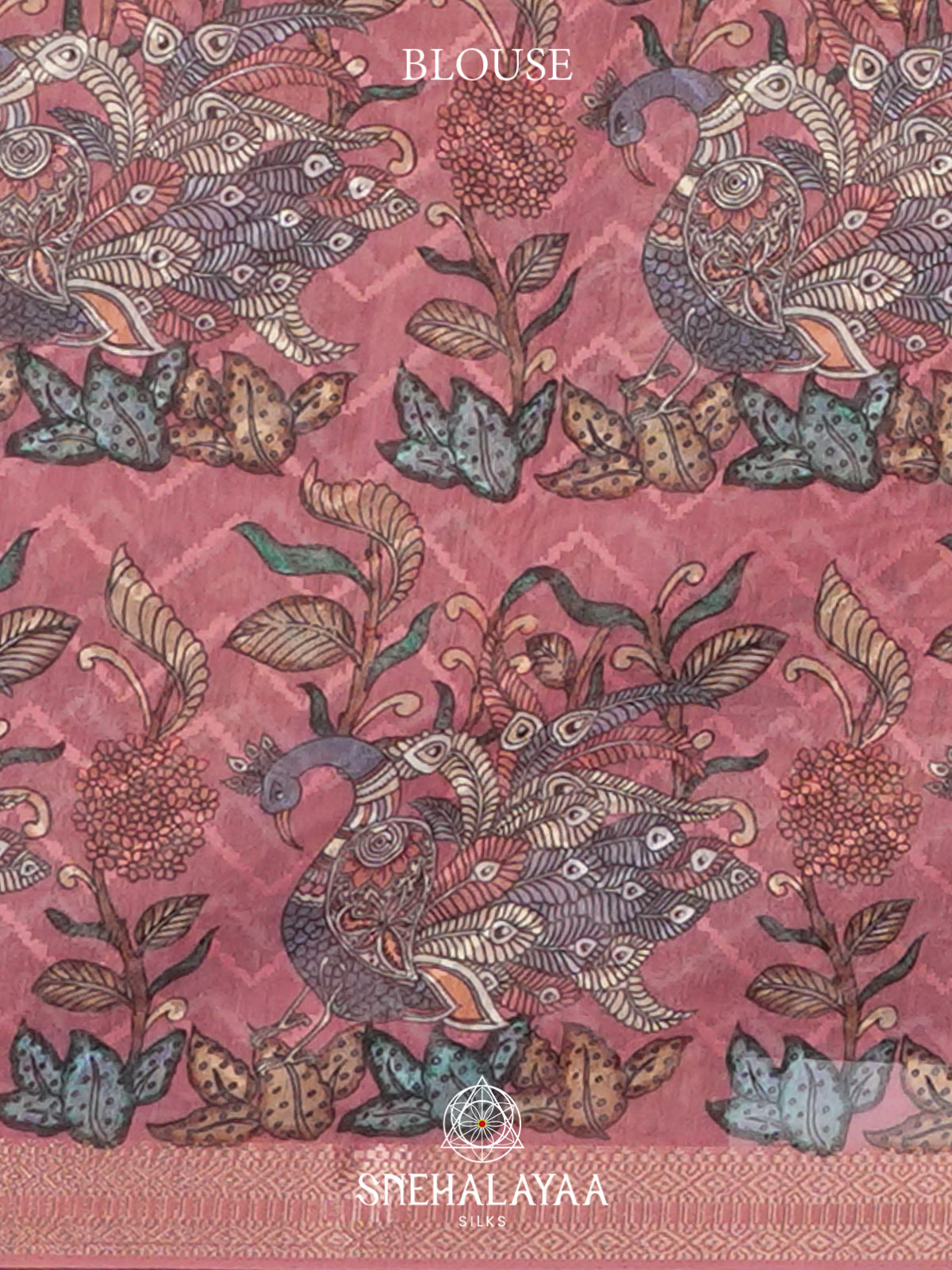 Dusty Rose  Linen Saree