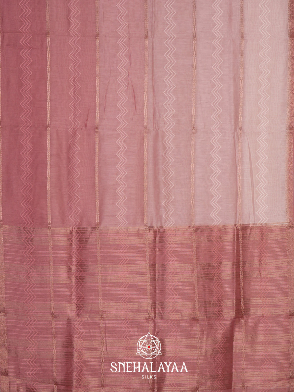 Peach  Linen Saree
