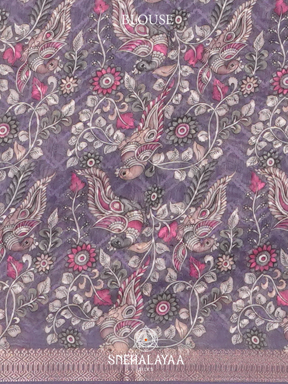 Lavender  Linen Saree