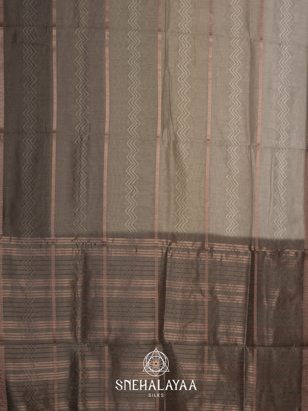 Sage Green  Linen Saree