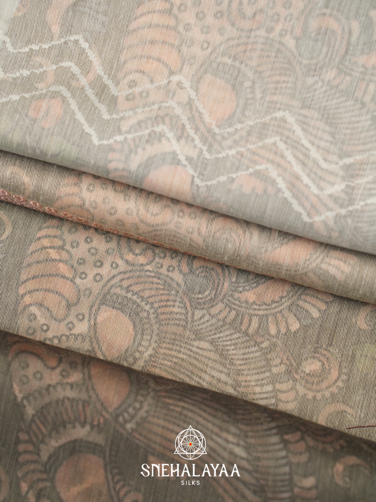 Charcoal Grey  Linen Saree