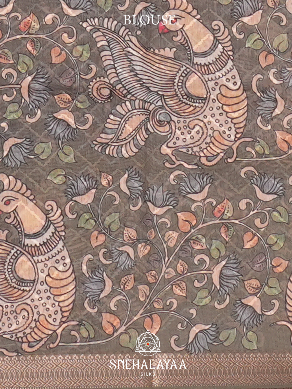 Charcoal Grey  Linen Saree
