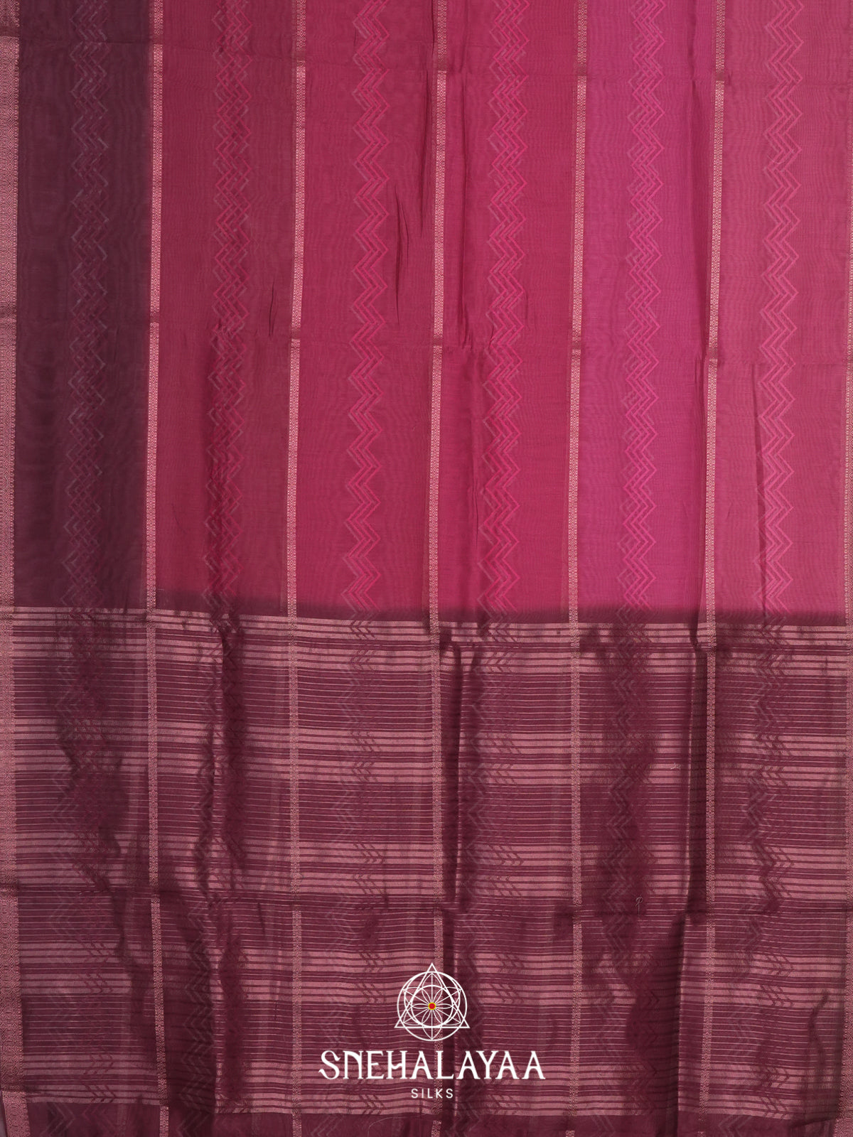 Magenta  Linen Saree
