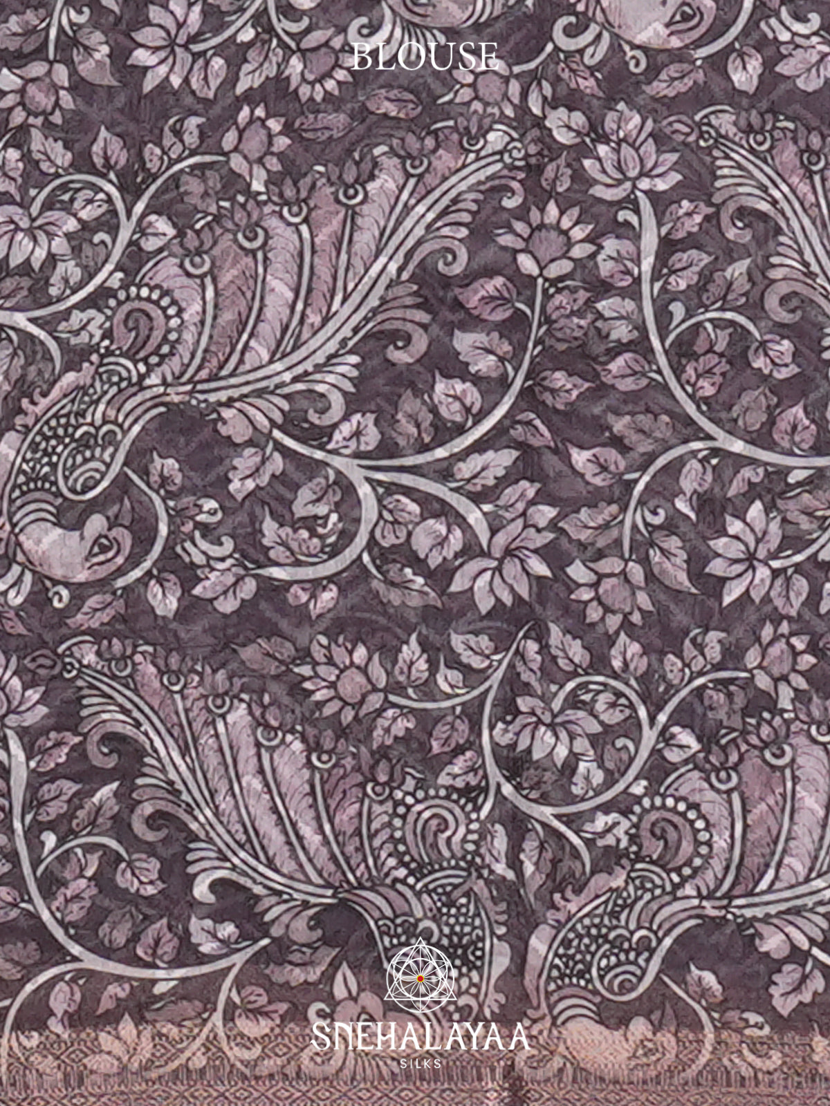 Dusty Violet  Linen Saree