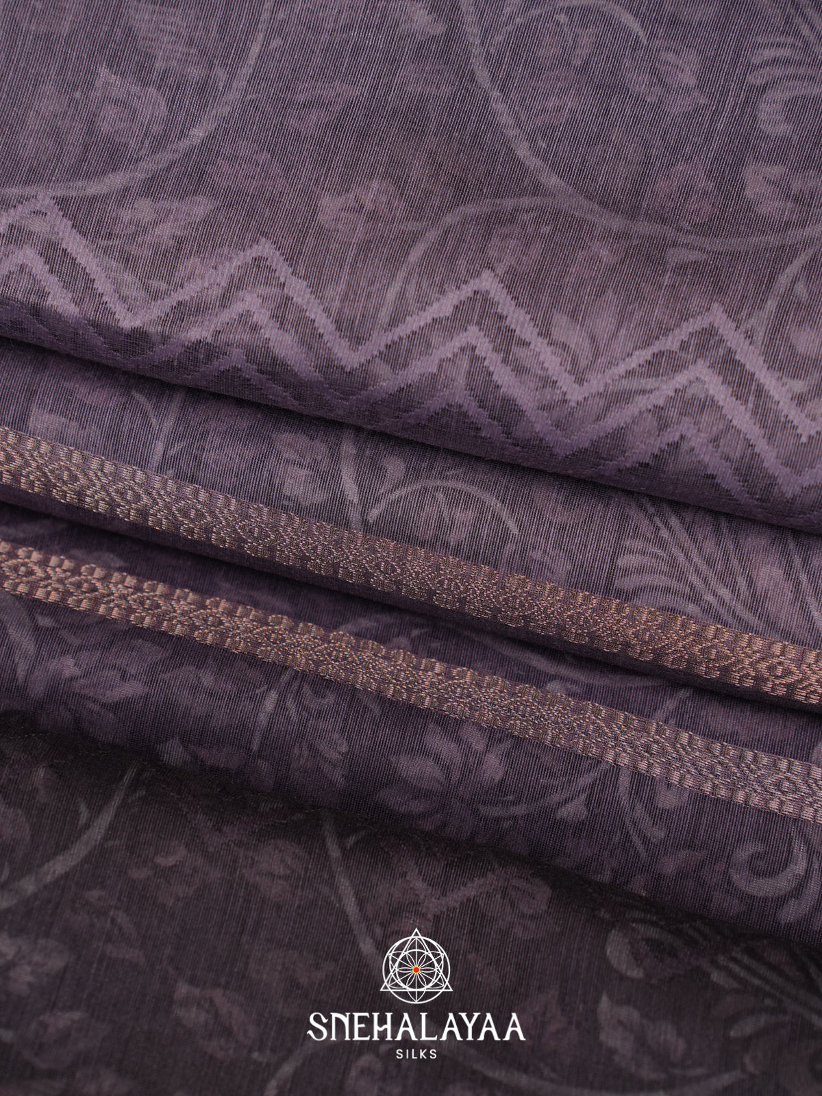 Grey  Linen Saree