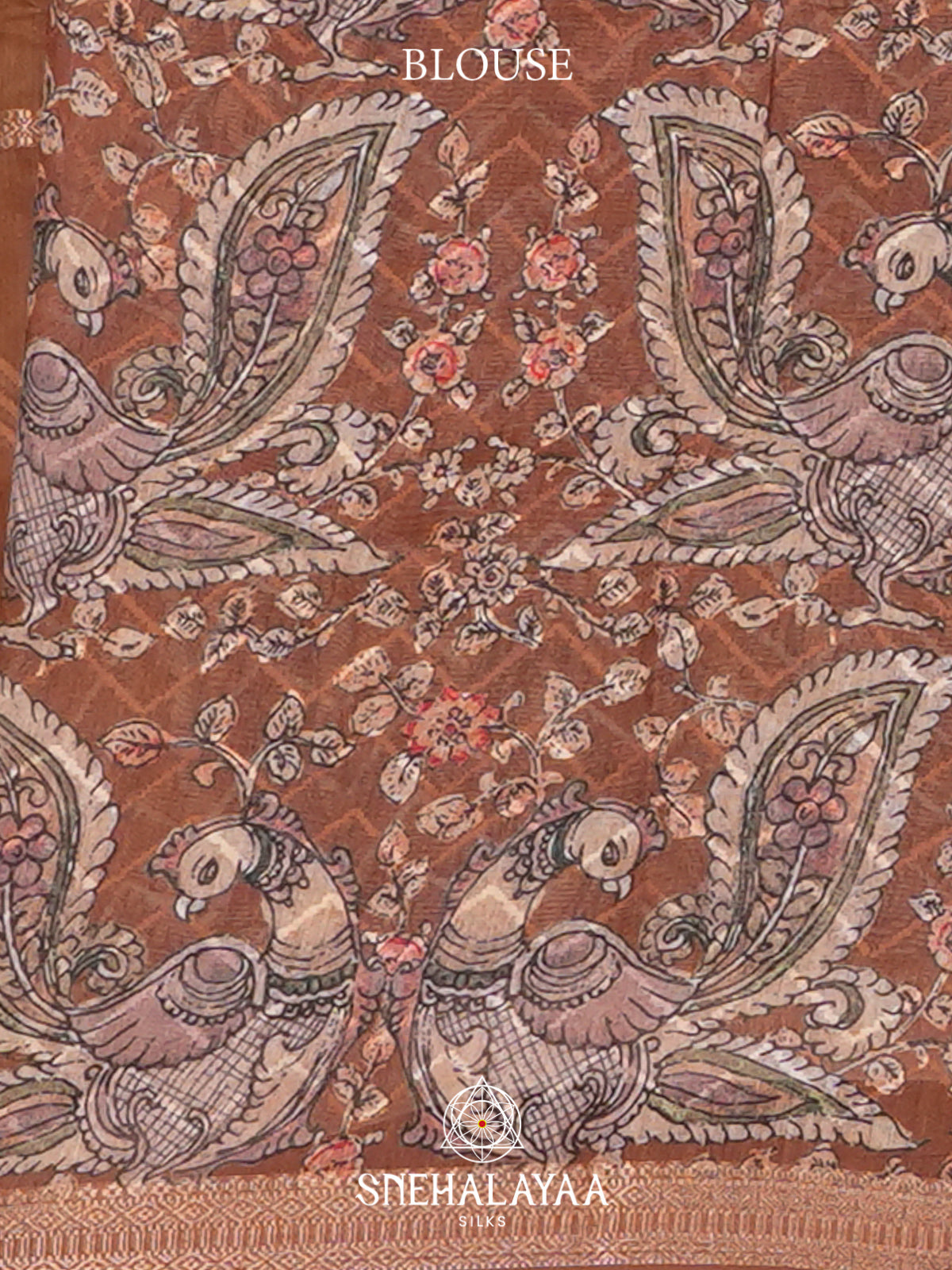 Brown  Linen Saree