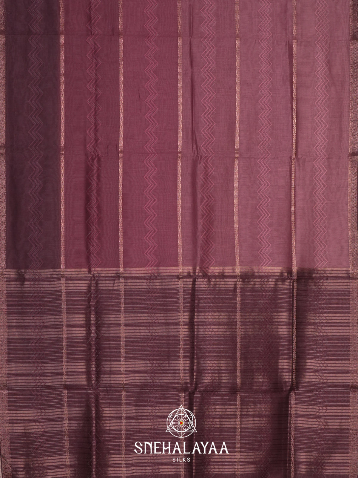 Wine  Linen Saree