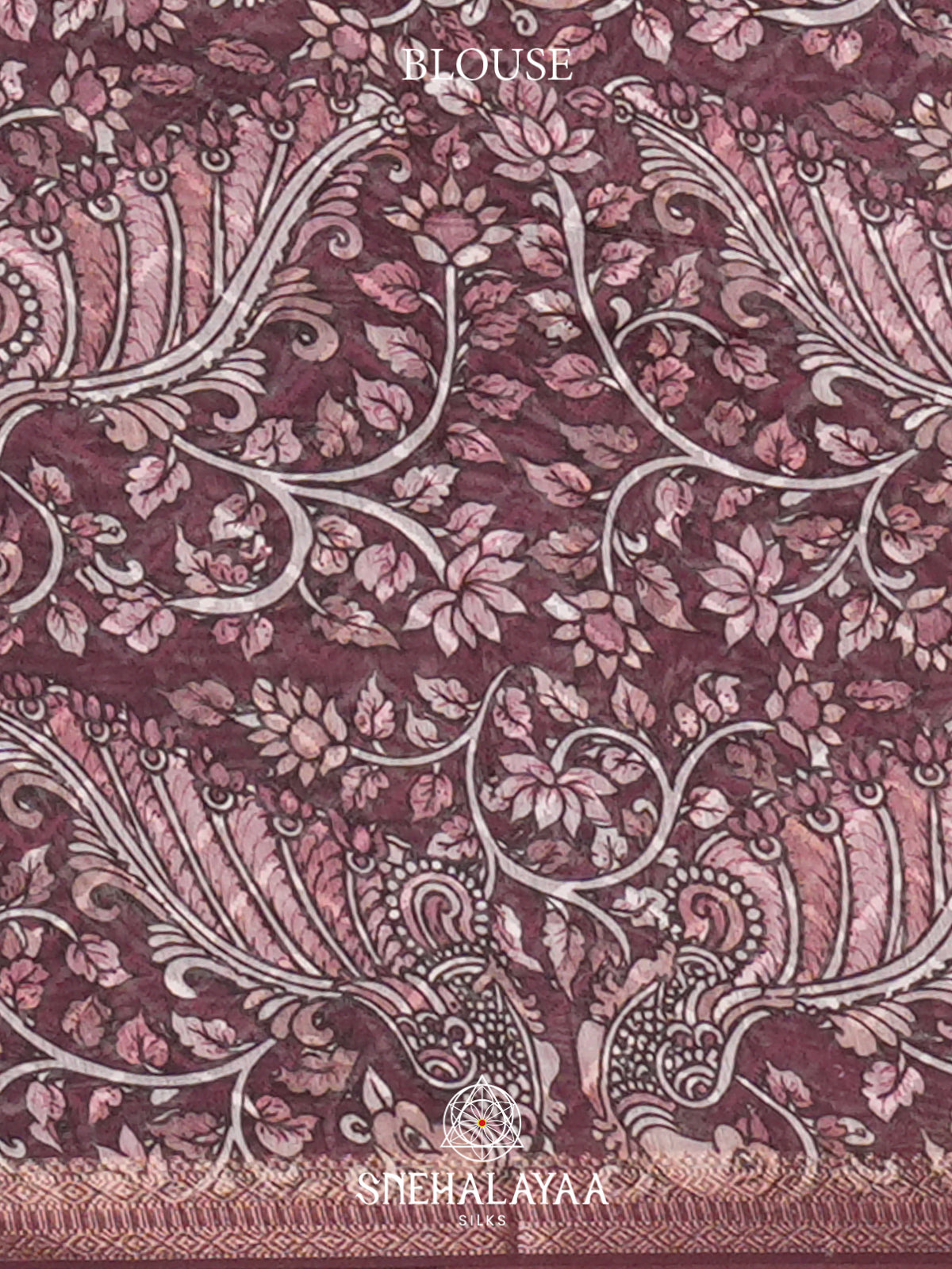 Wine  Linen Saree