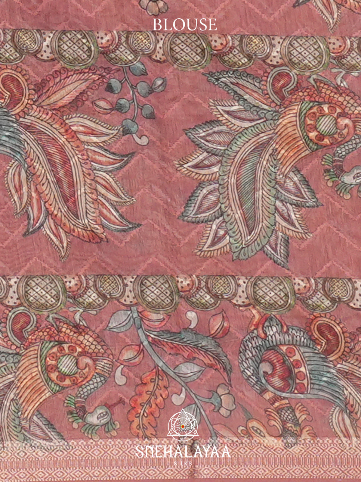 Peach  Linen Saree