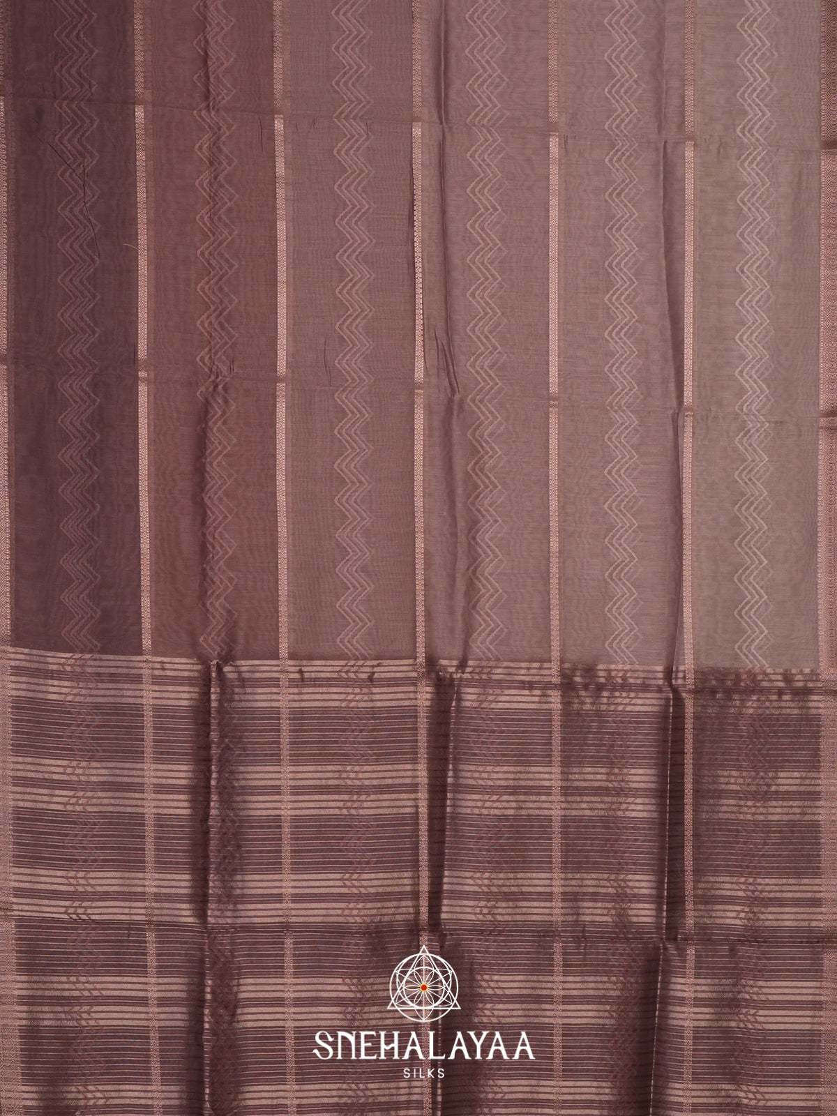 Brown  Linen Saree