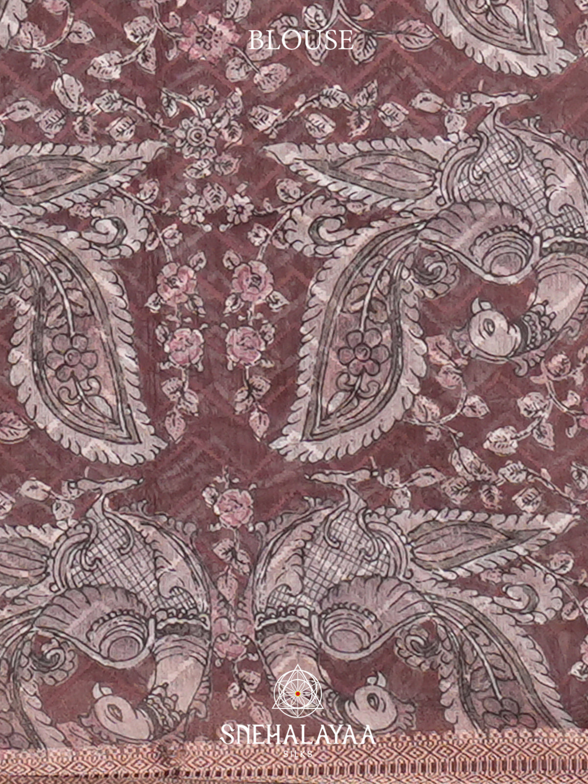 Brown  Linen Saree