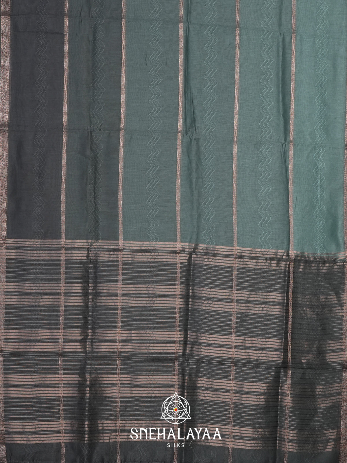 Teal Green  Linen Saree