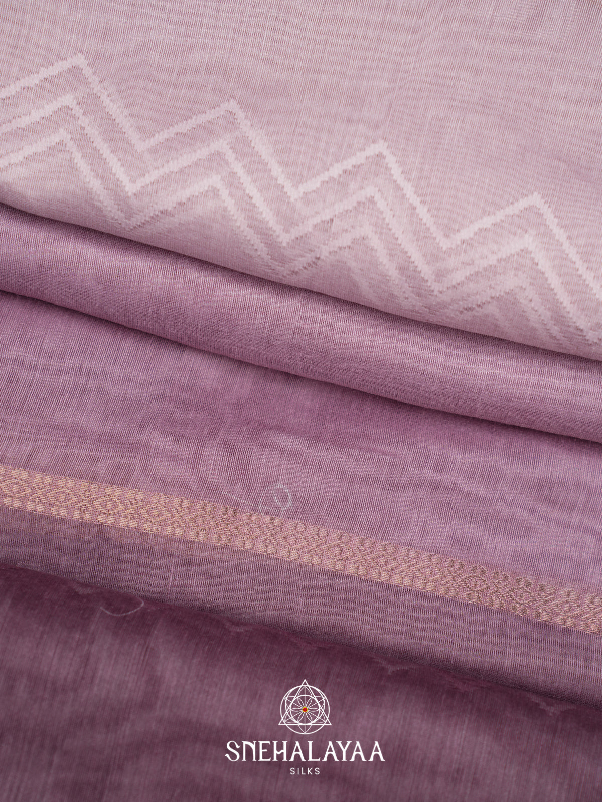 Mauve  Linen Saree