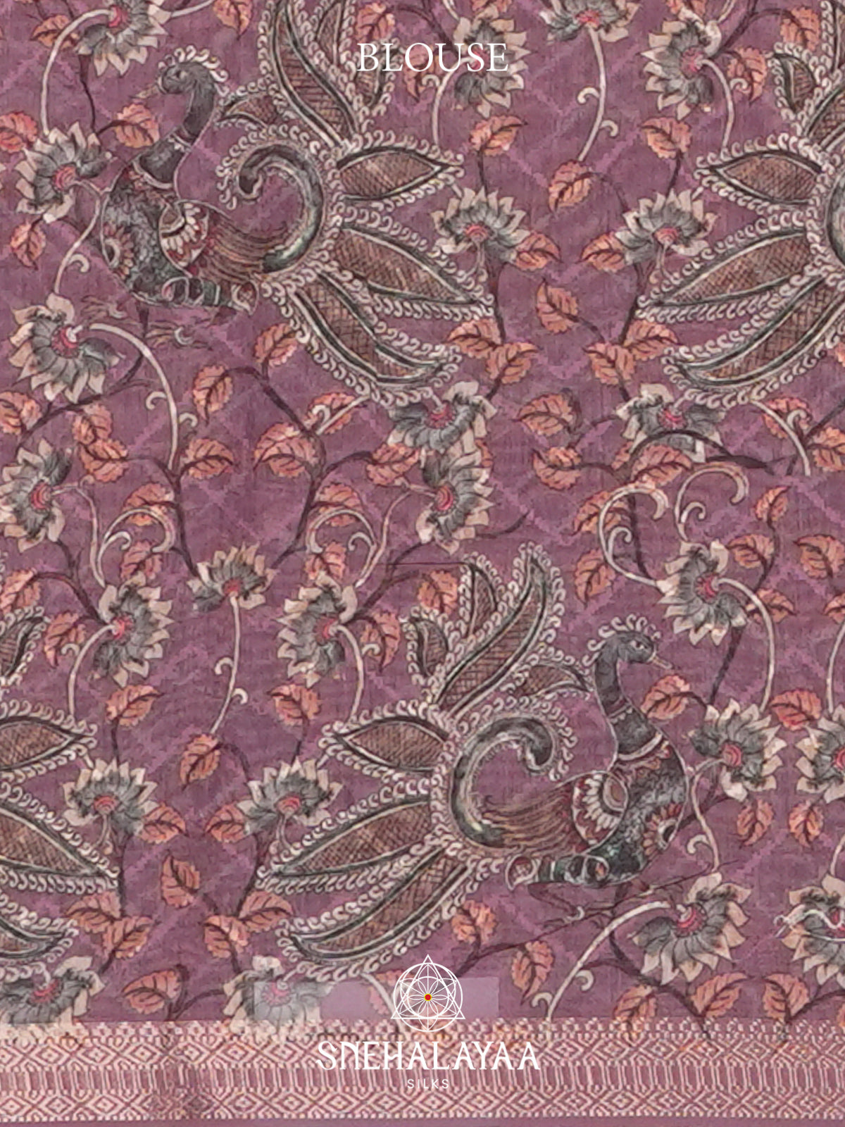 Mauve  Linen Saree
