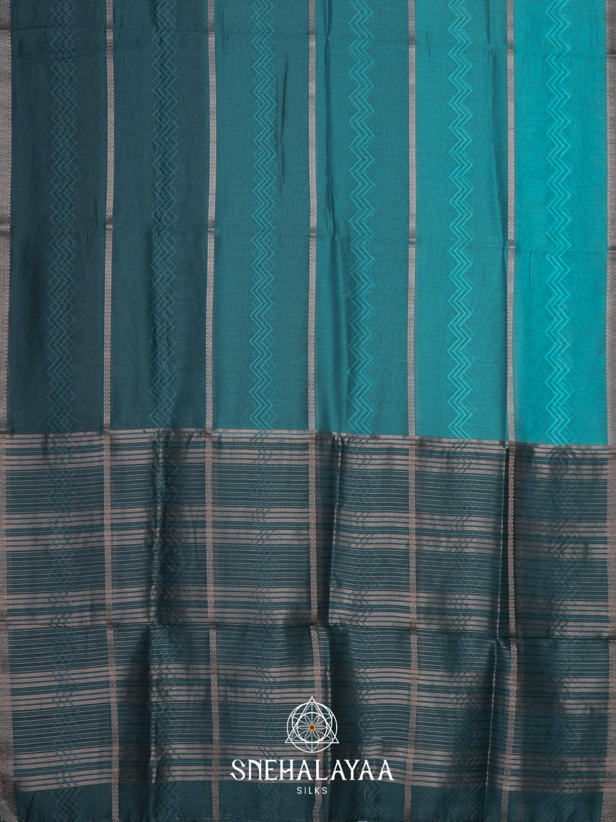 Blue  Linen Saree