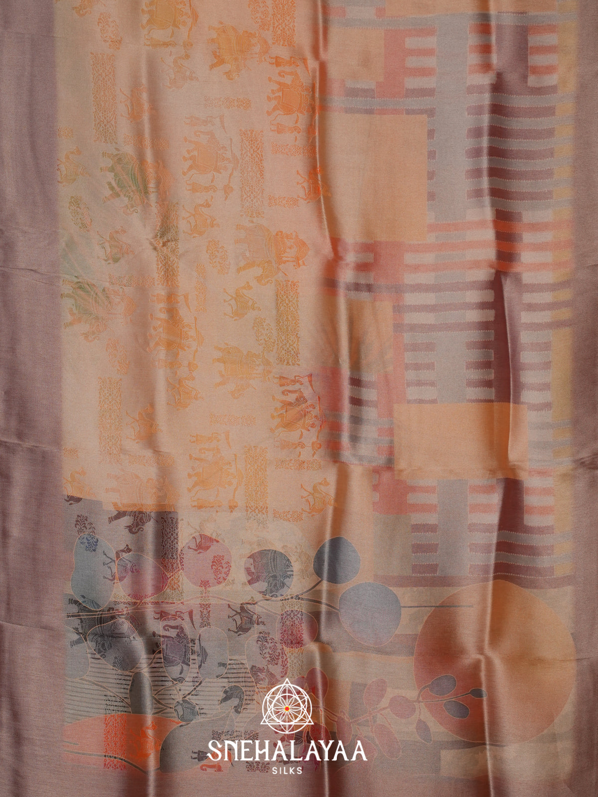 Mustard Tissue Silk Saree