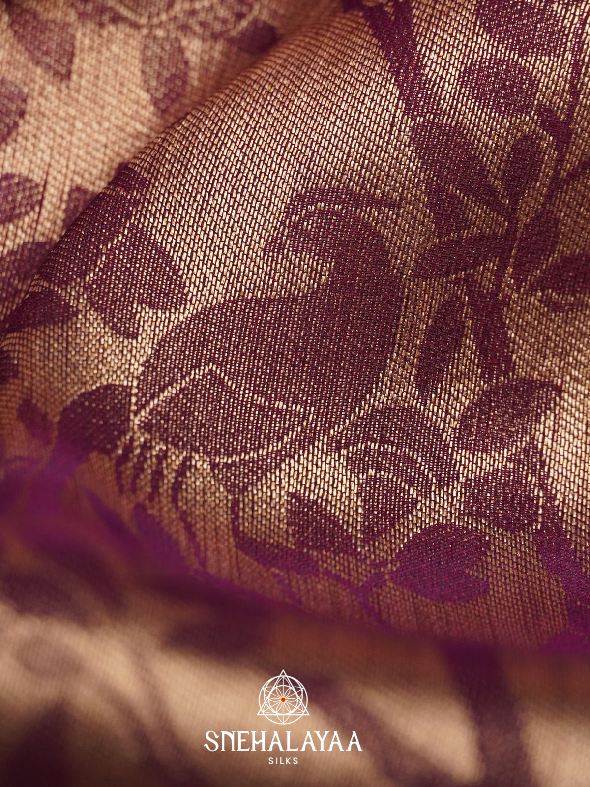 Purple Tissue Silk Saree