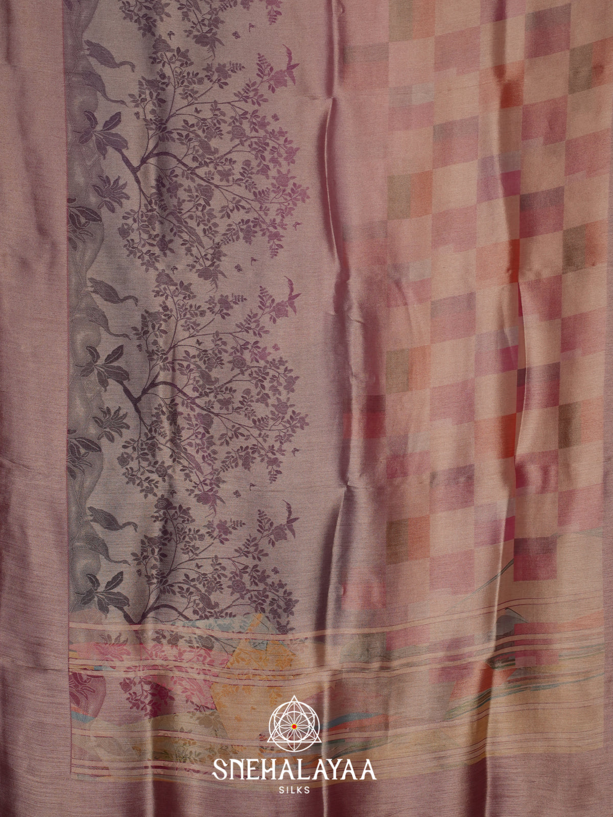 Purple Tissue Silk Saree