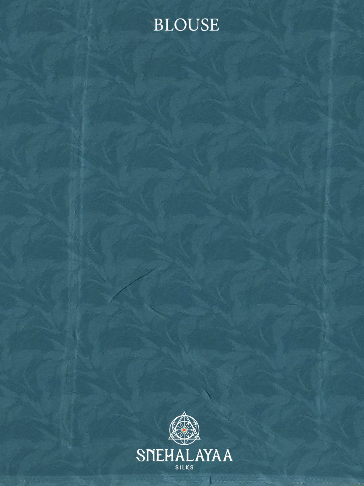 Teal Chiffon Saree