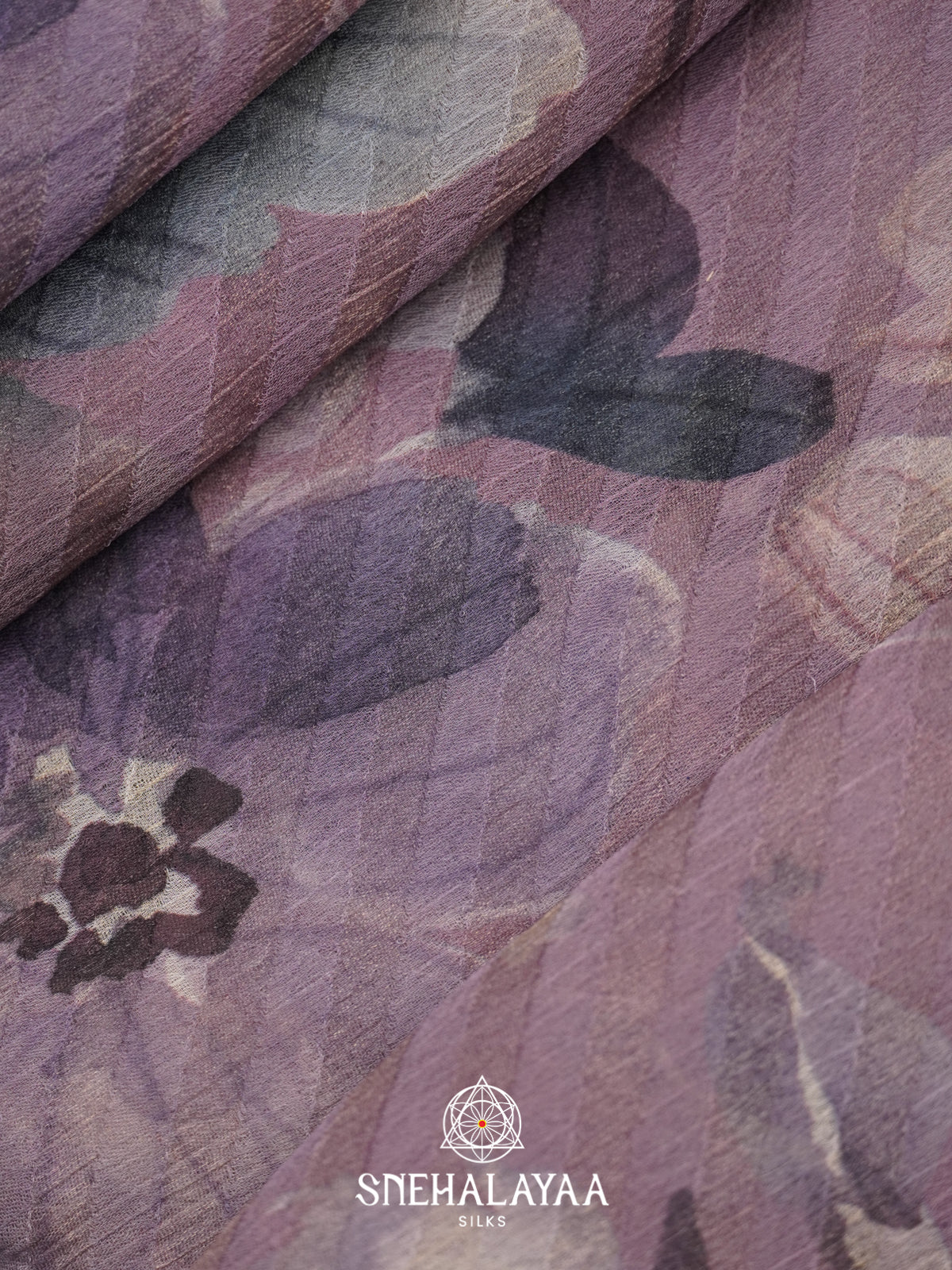 Mauve Chiffon Saree