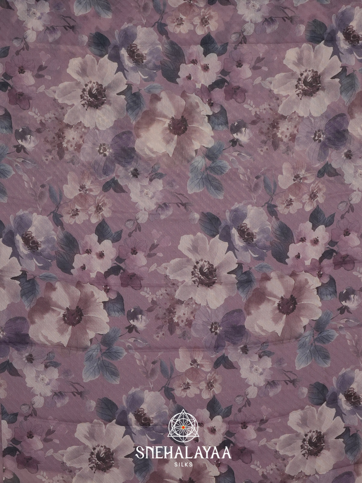 Mauve Chiffon Saree