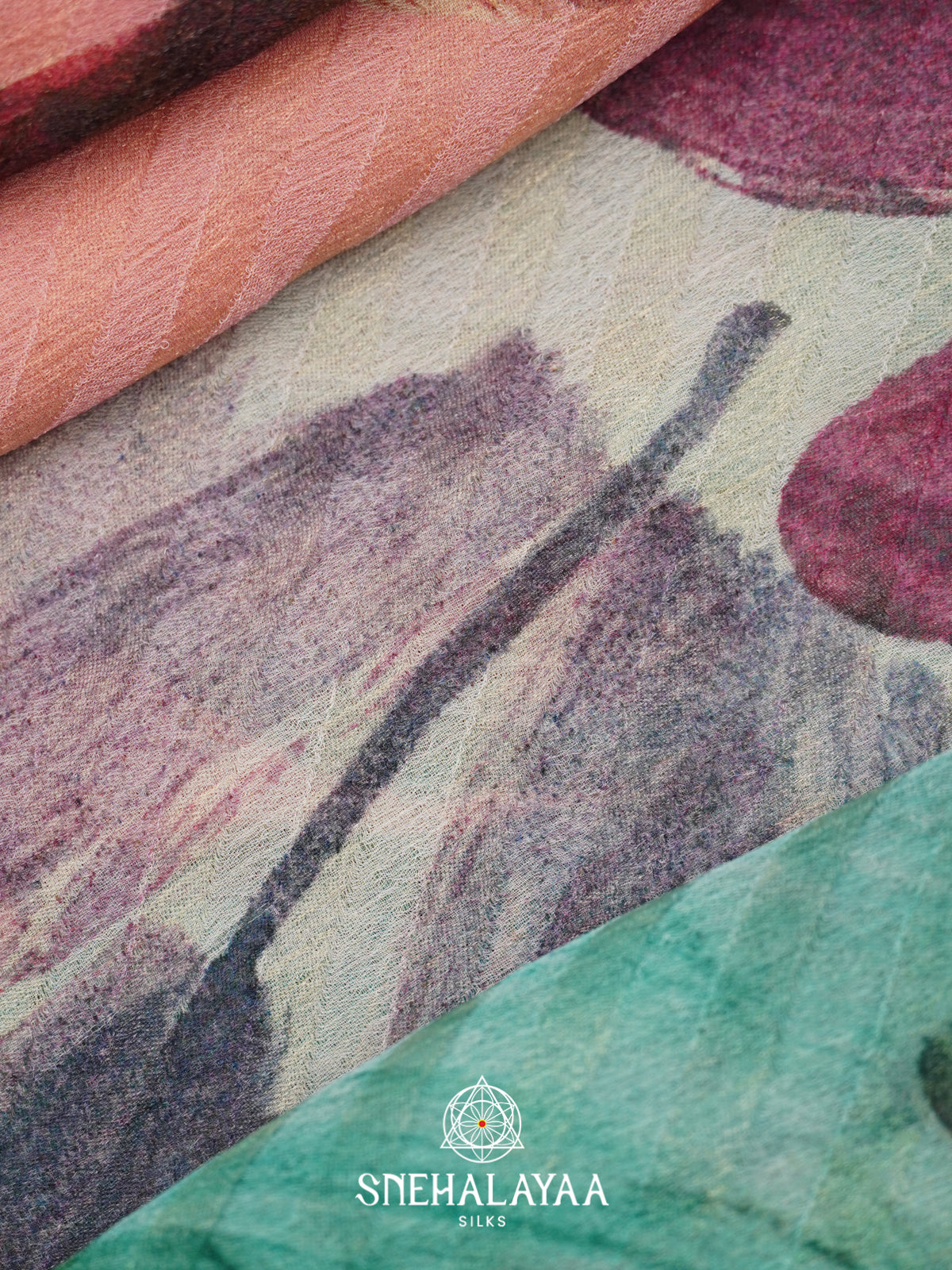 Multicolour Chiffon Saree