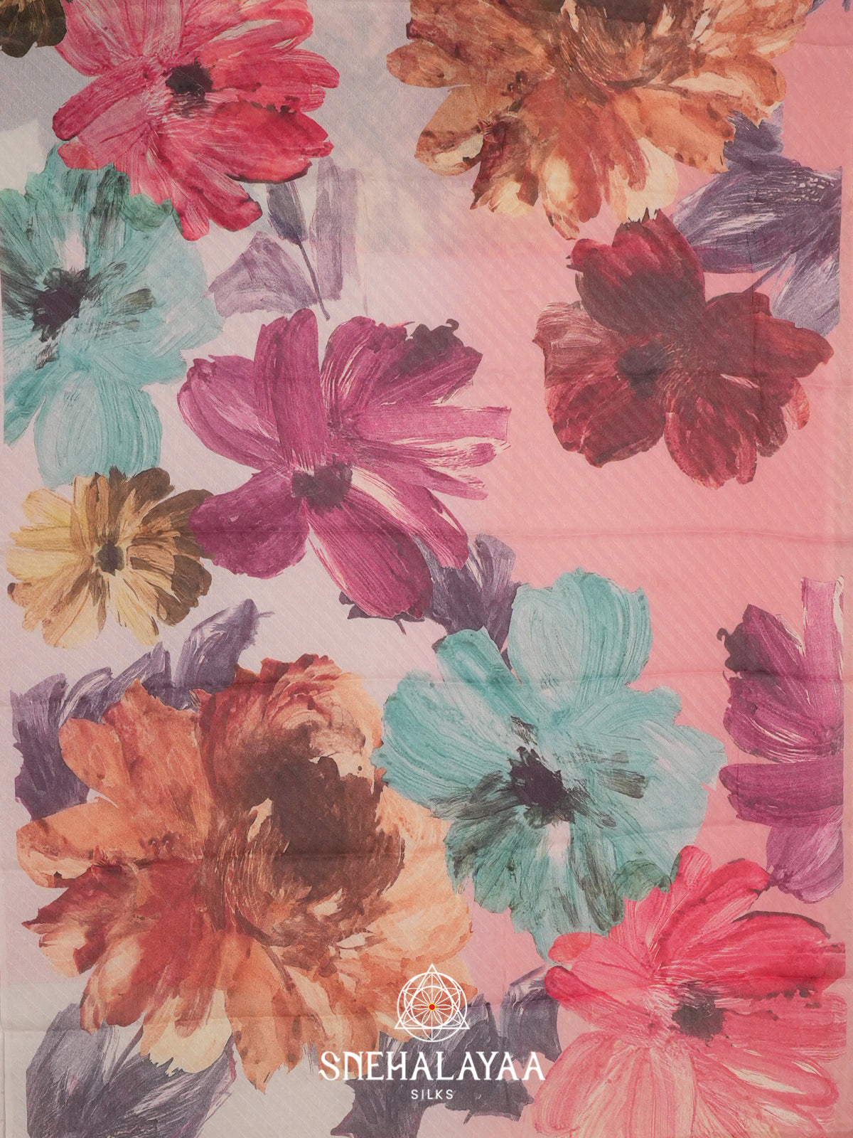 Multicolour Chiffon Saree