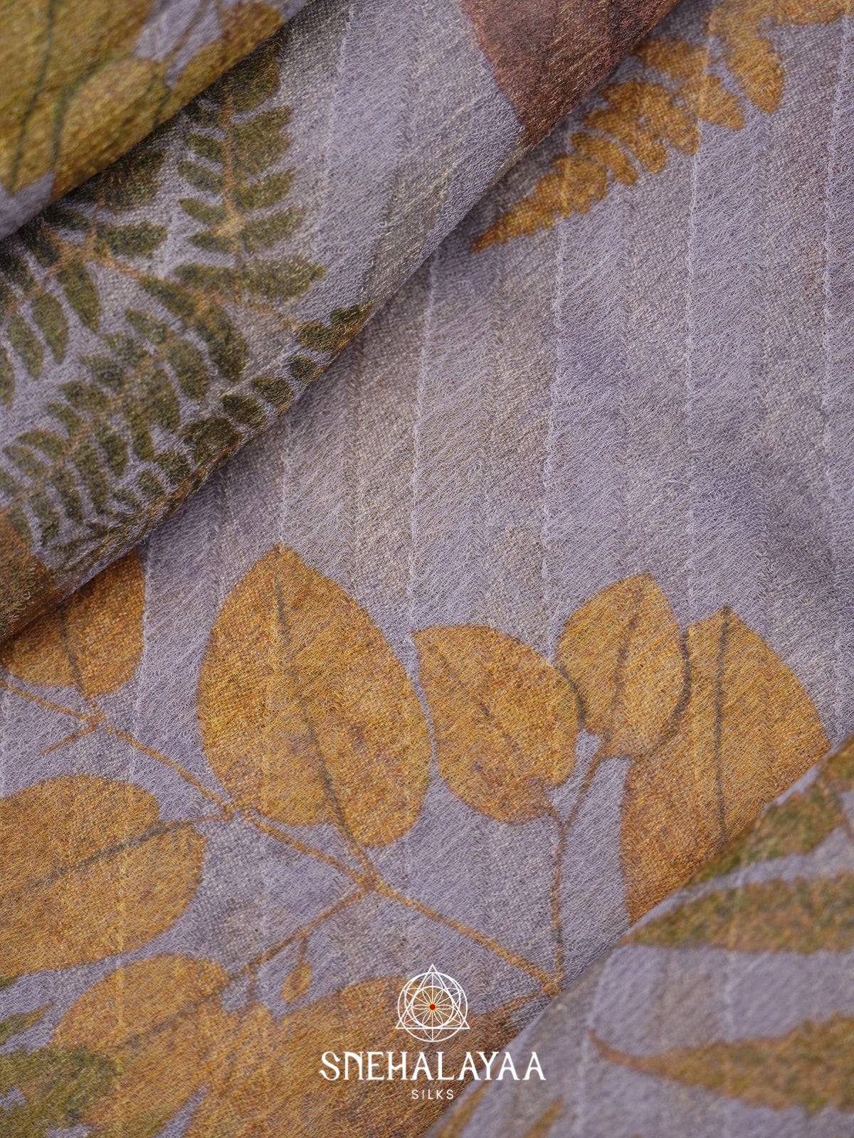 Lavender Chiffon Saree