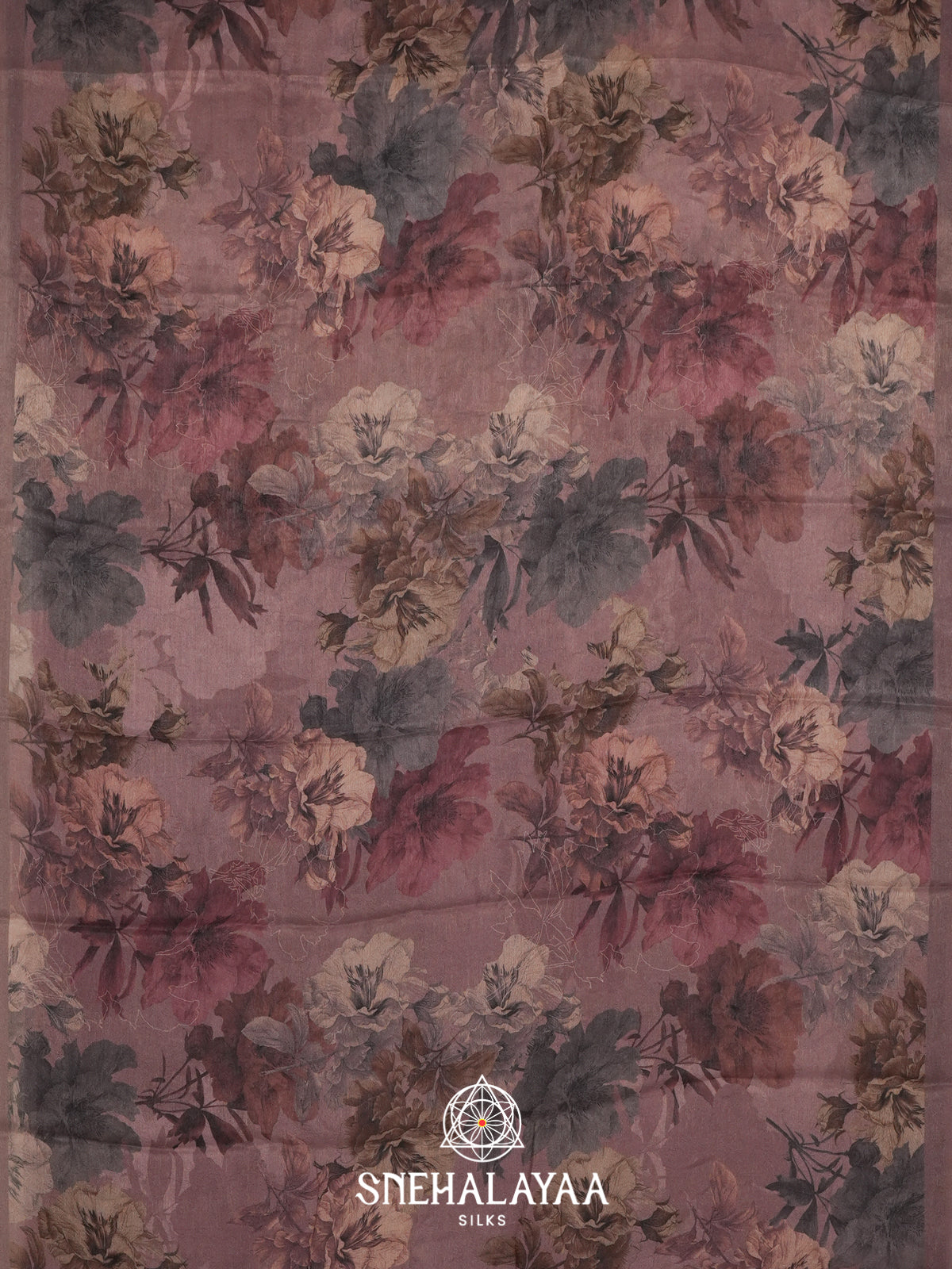Brown Chiffon Saree
