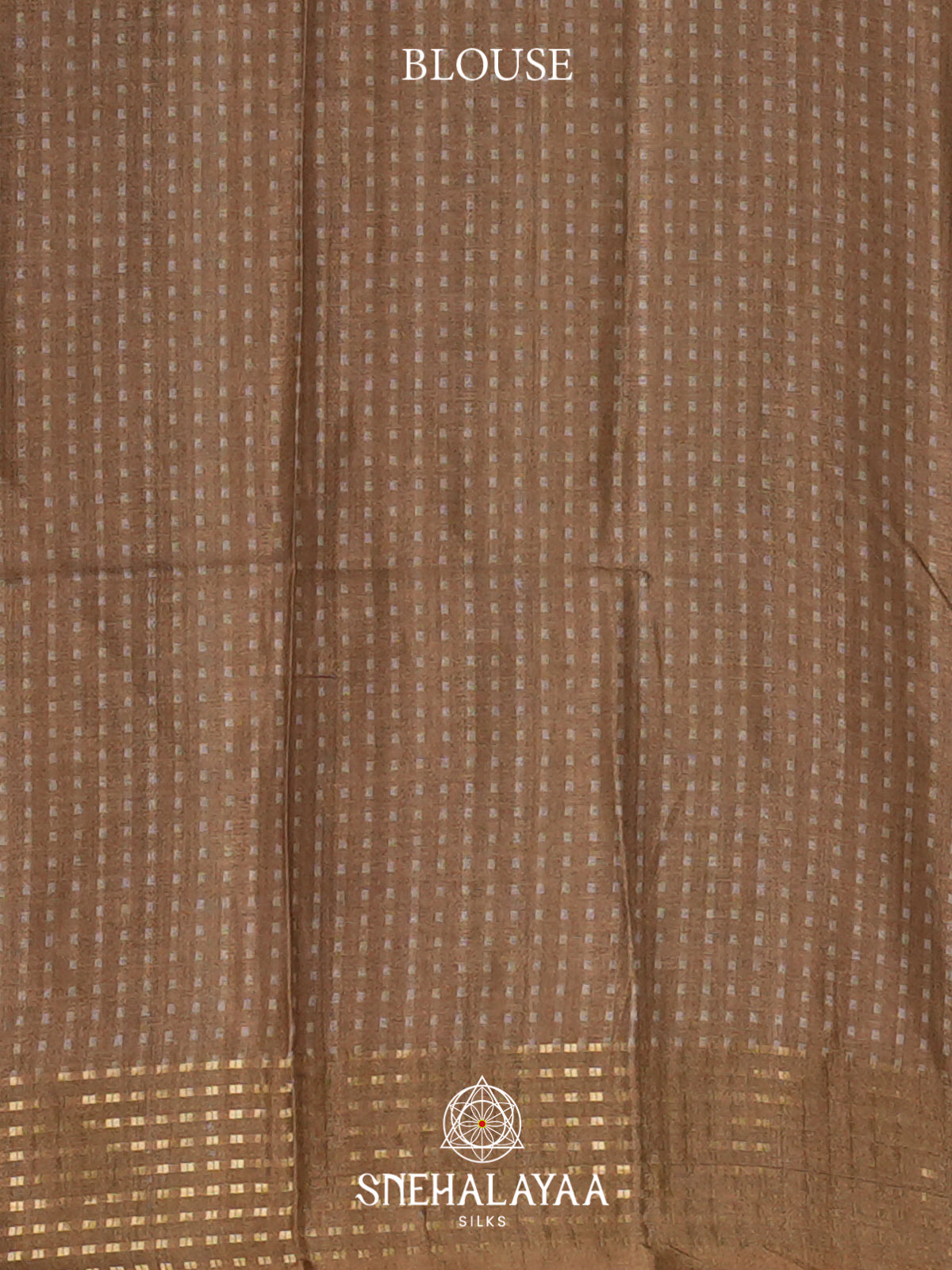 White with Brown  Tussar Saree