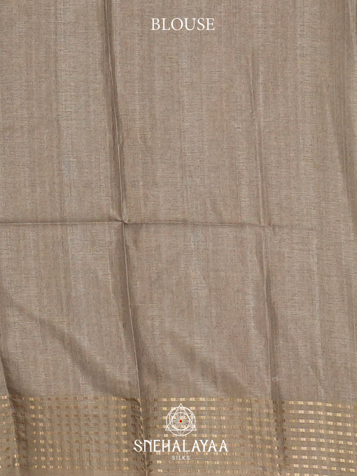 White with Beige  Tussar Saree
