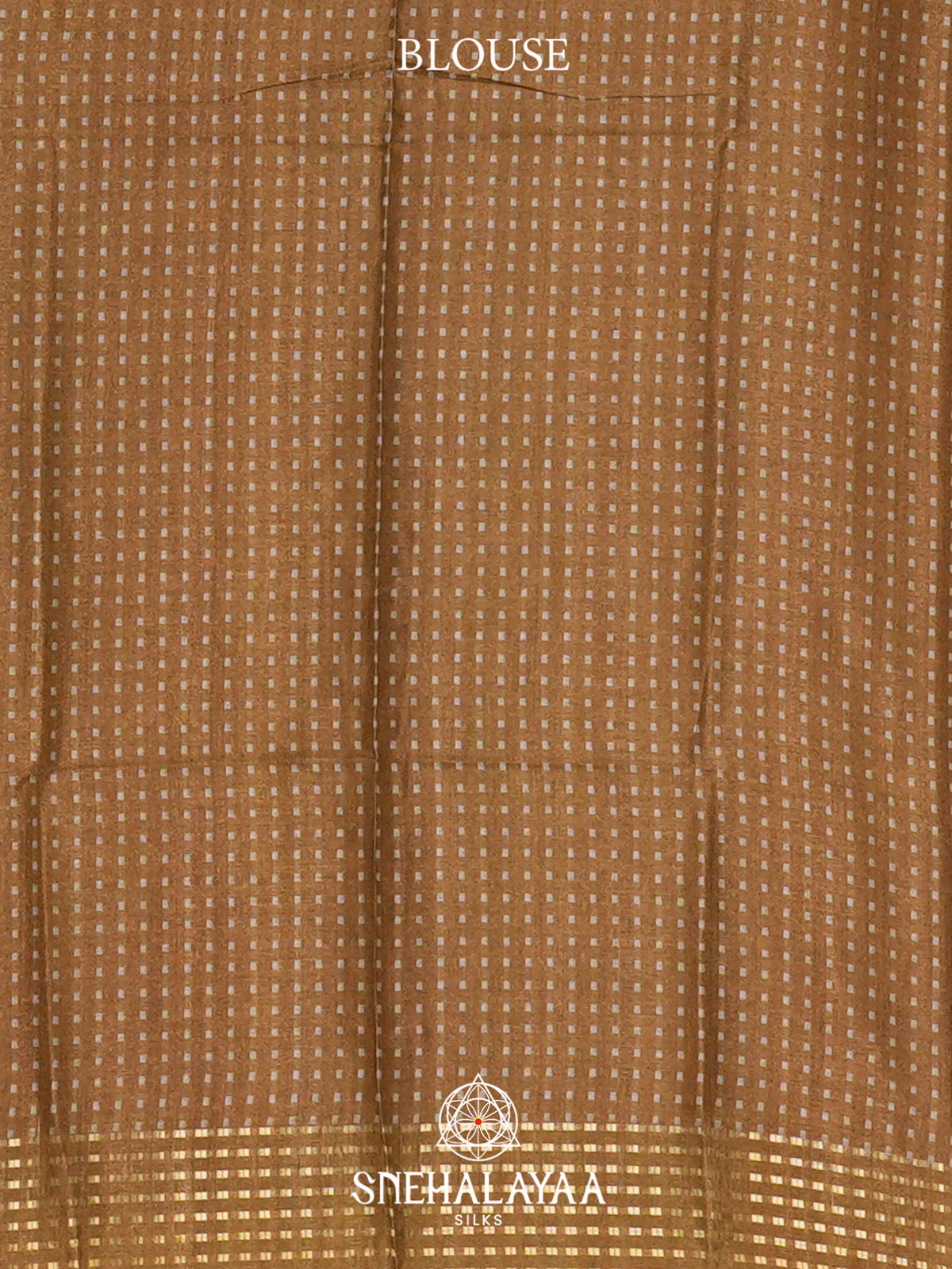 White with Brown  Tussar Saree