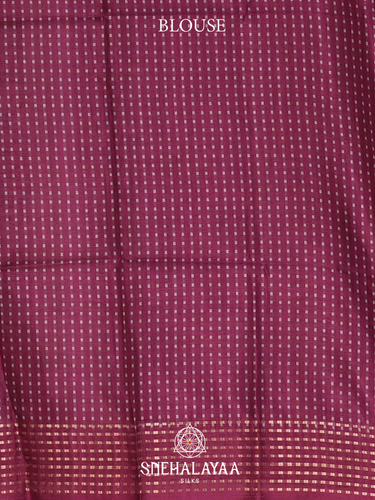 White with Magenta  Tussar Saree