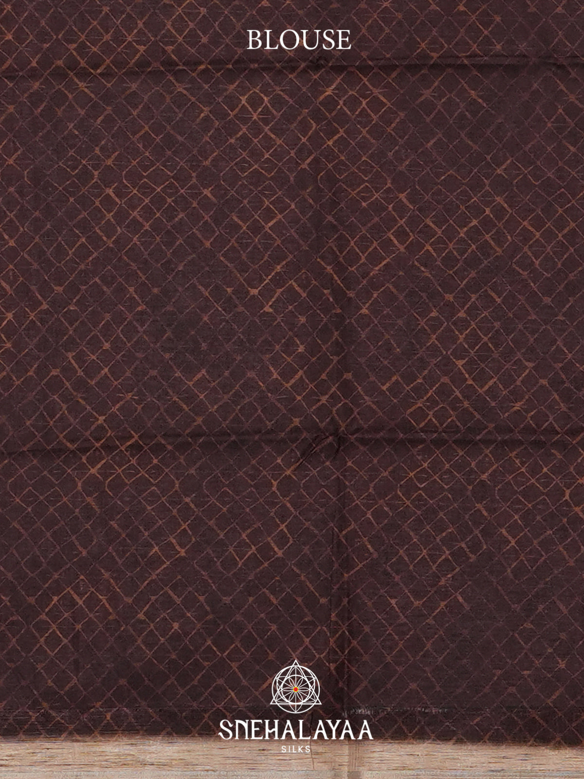 Beige with Brown  Tussar Saree
