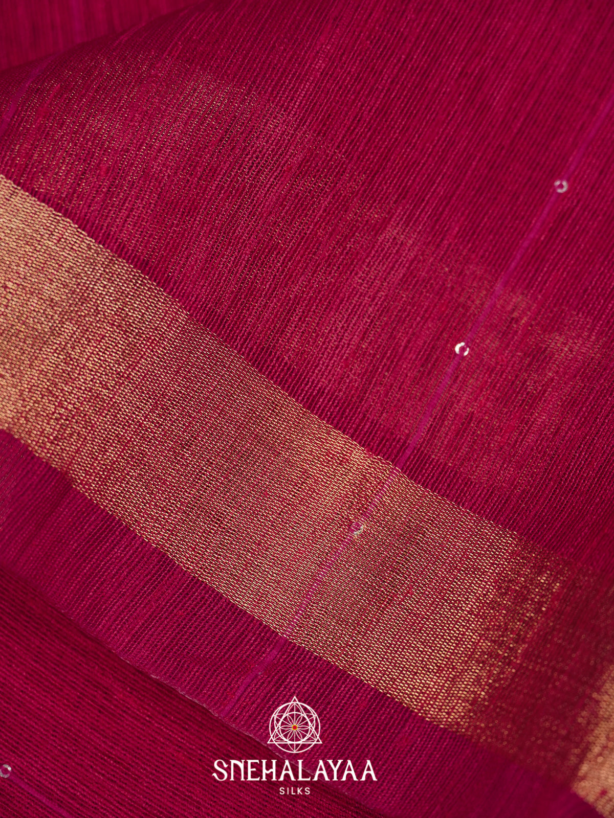 Magenta  Matka Tussar Saree with Paithani Pallu