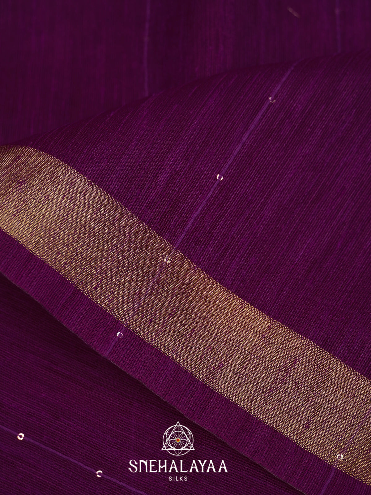 Purple  Matka Tussar Saree with Paithani Pallu