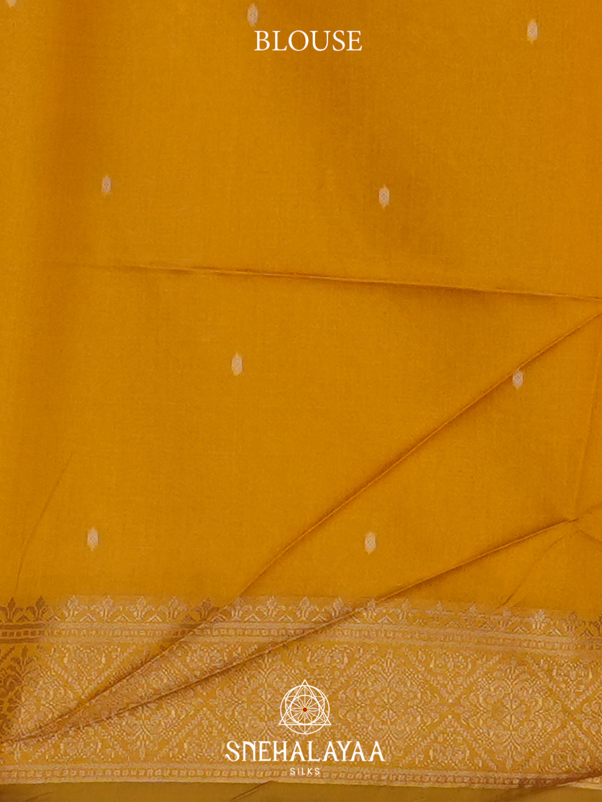 Mustard Yellow  Tussar Saree