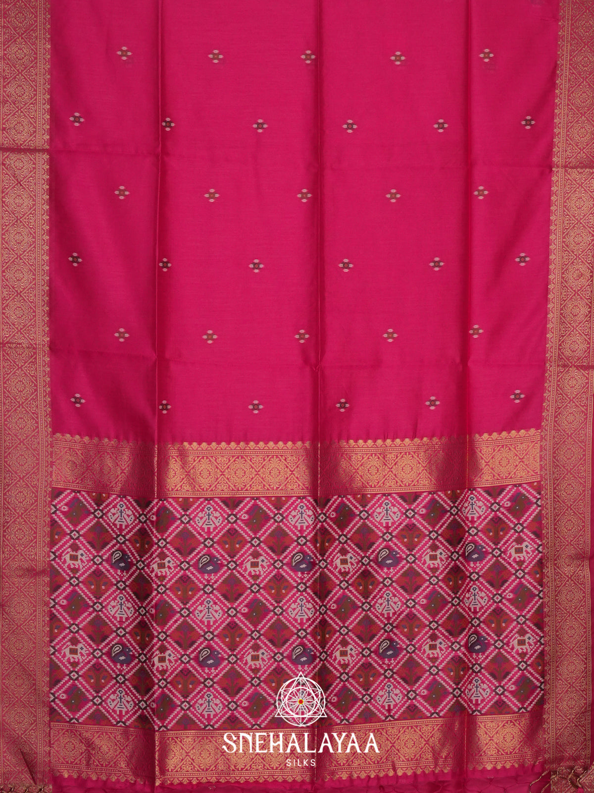 Pink Tussar Saree