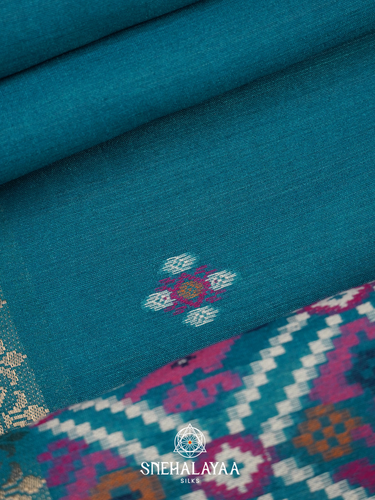 Blue Tussar Saree