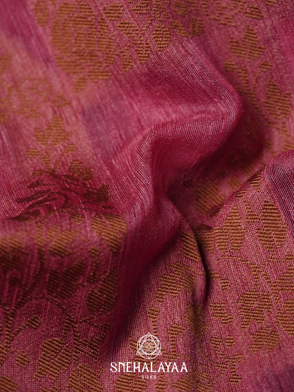 Wine Linen Saree