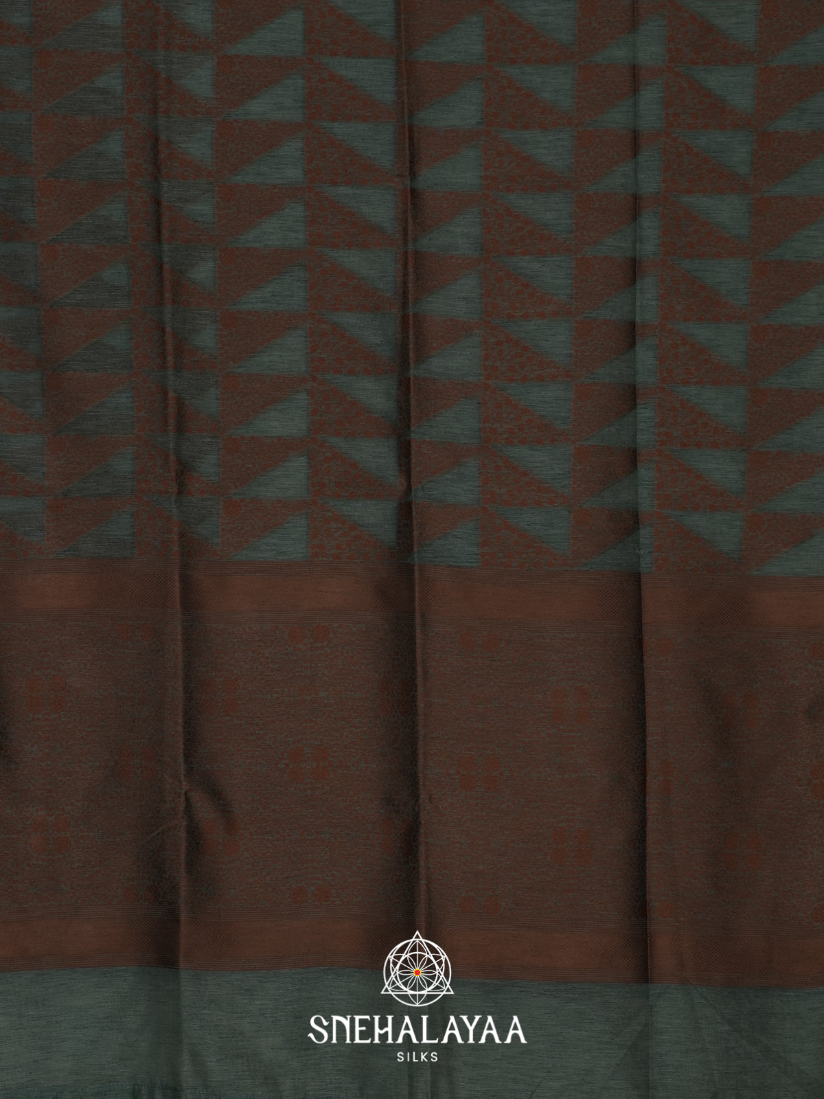 Brown Linen Saree