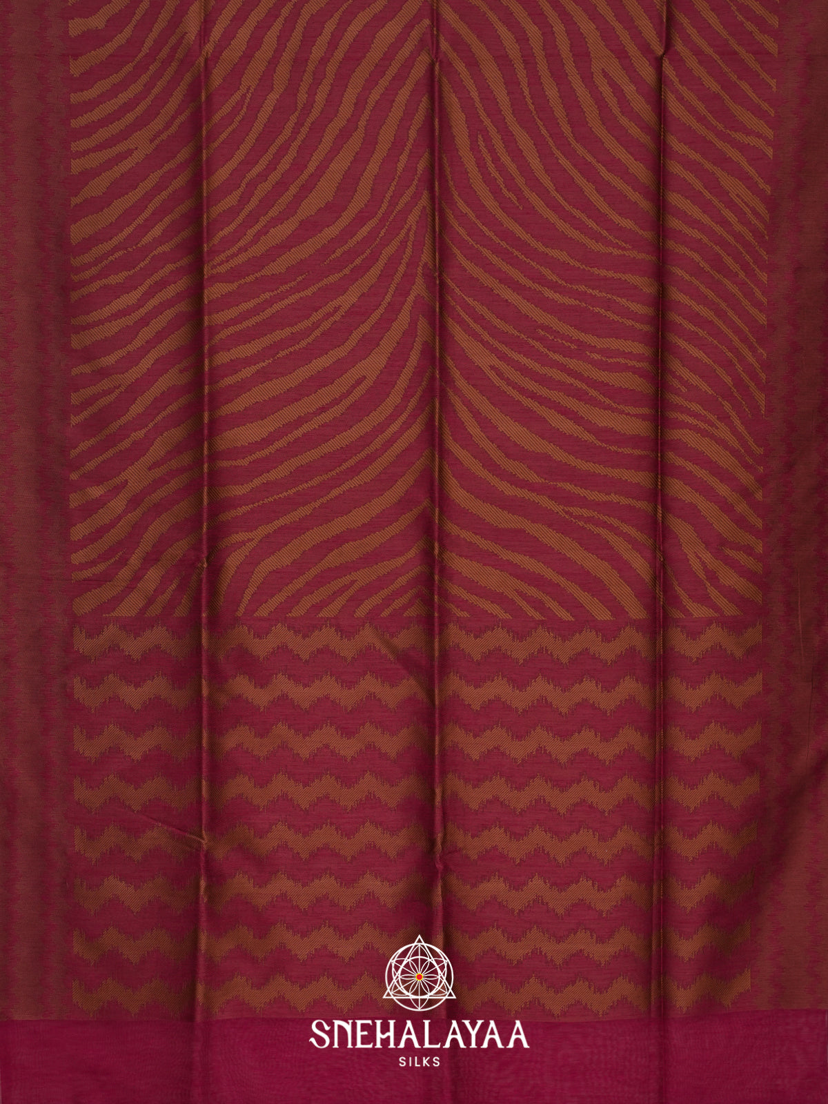 Maroon Linen Saree