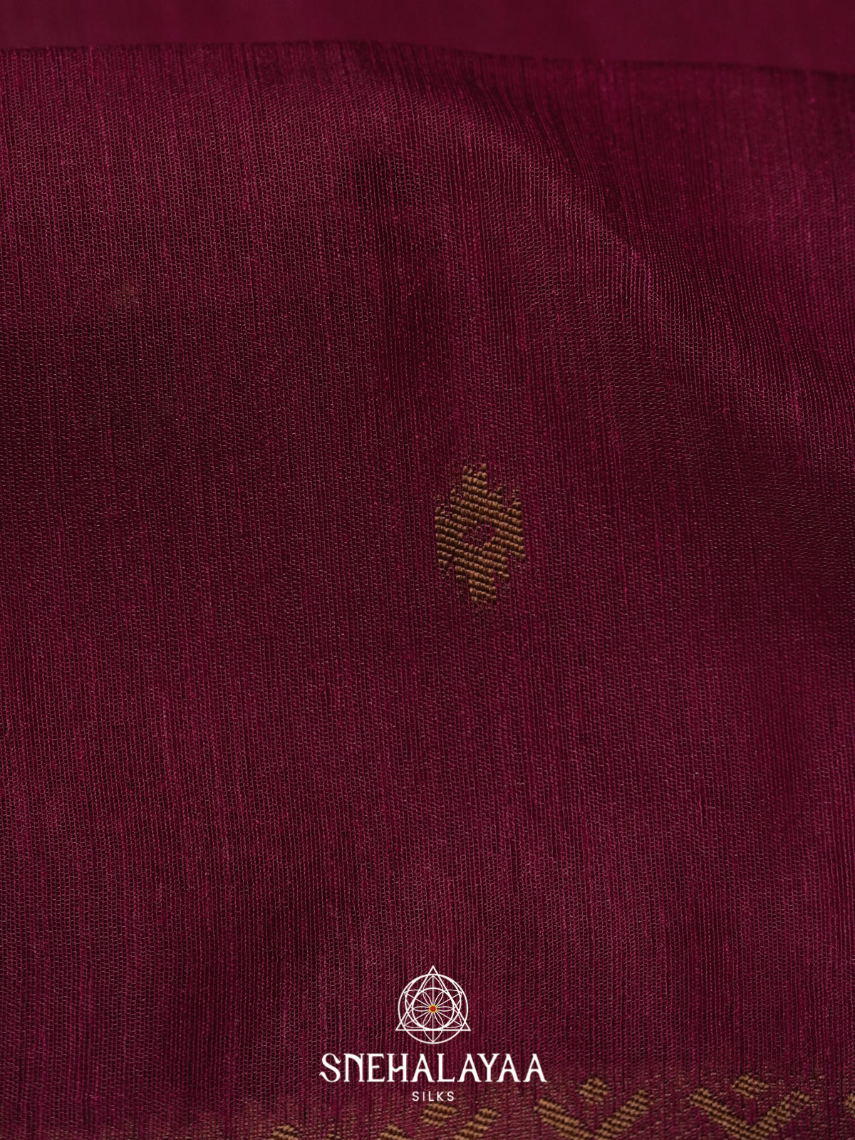 Wine Linen Saree