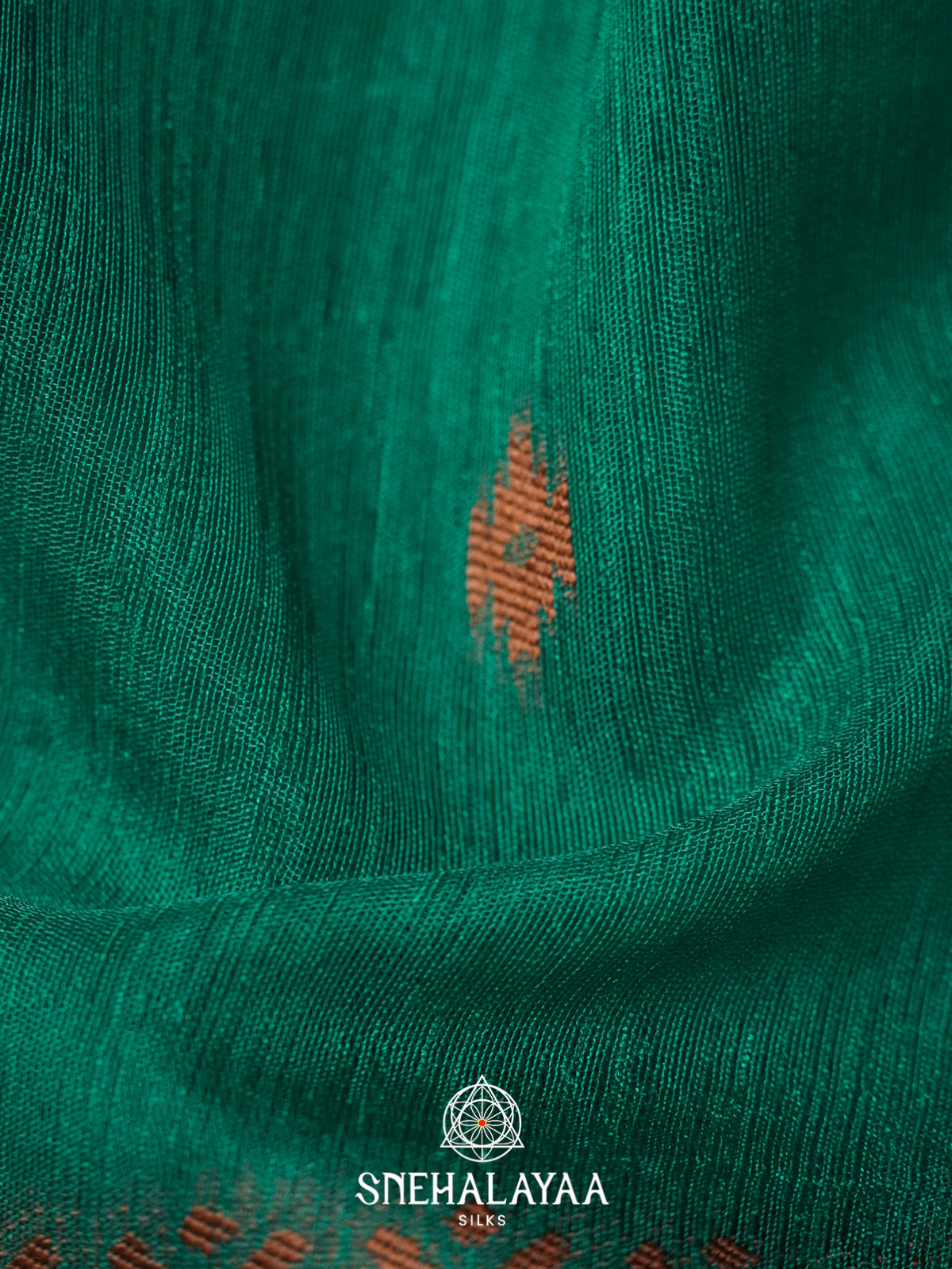 Peacock Green Linen Saree