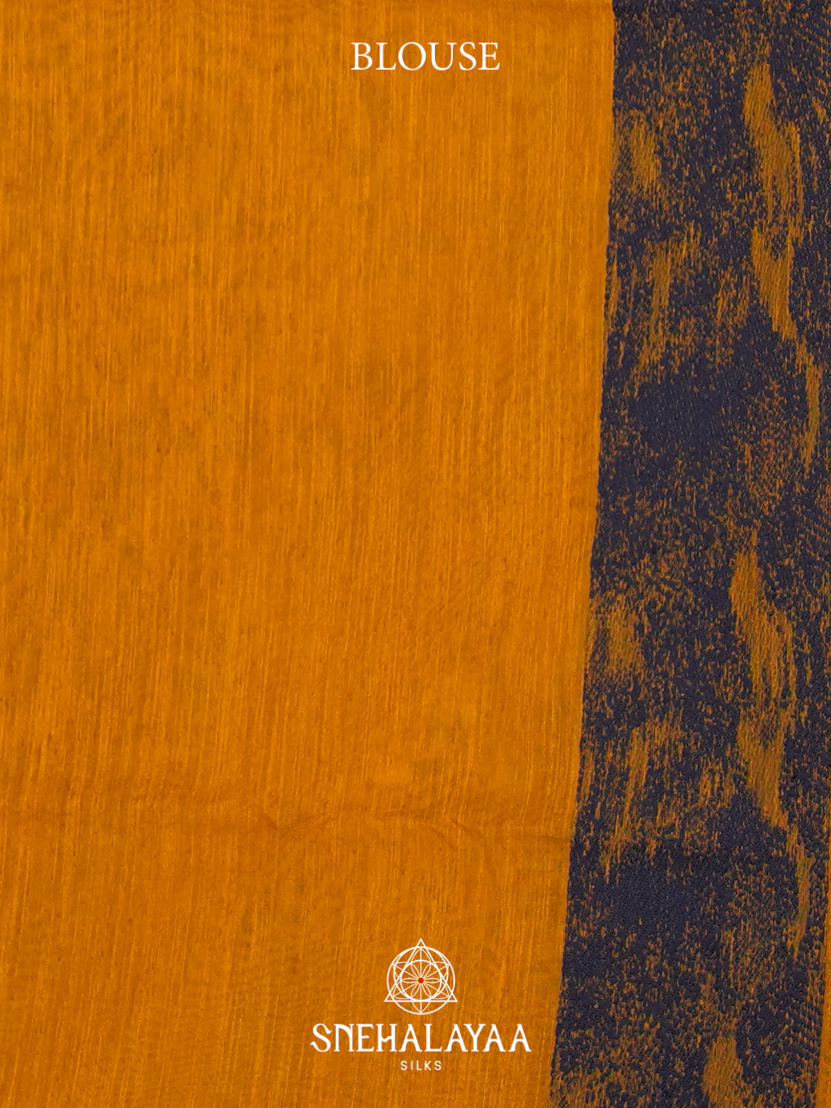 Yellow & Blue Linen Saree