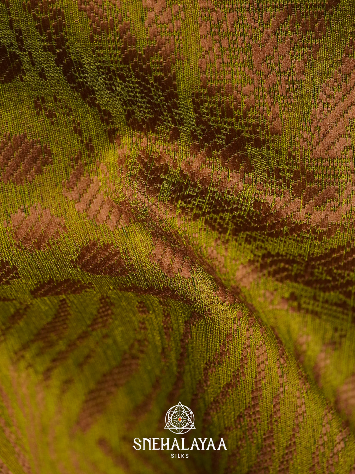 Mehendi Green Linen Saree